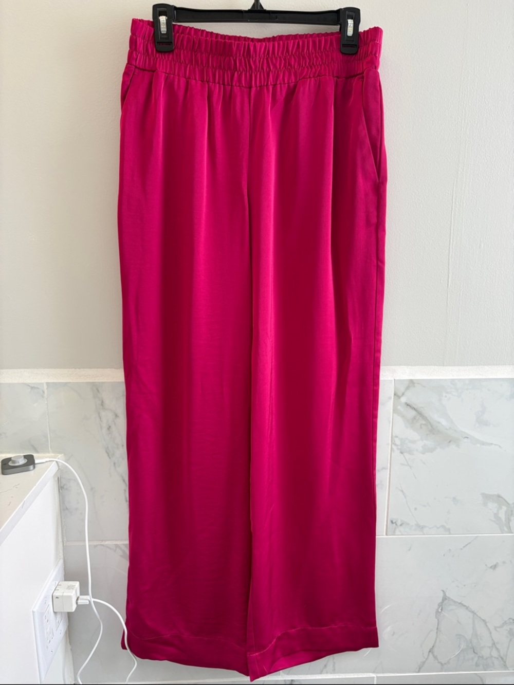 a new day Bright Fuchsia Elastic Waist Pants